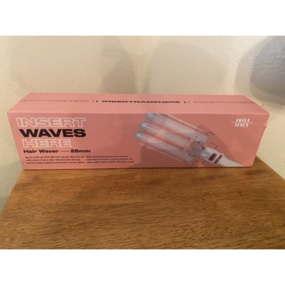 INH Insert Waves Here Deep Wave Iron 3 Barrel Hair Waver 25mm Tourmaline NIB